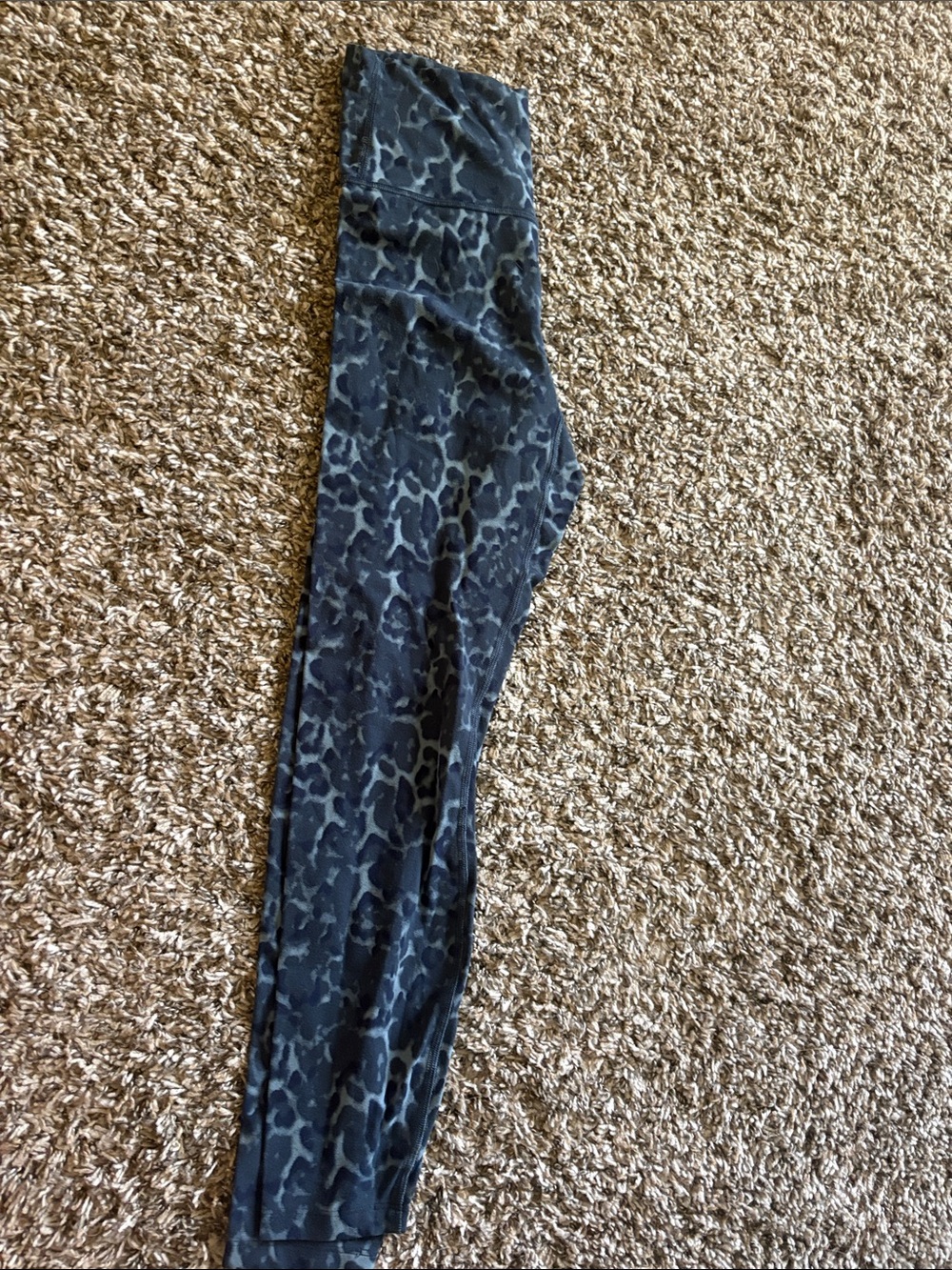 all in motion Girls Black and Gray Leopard Print Leggings
